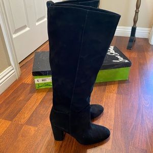 Caprice, Black Suede, Knee High Sam Edelman Boots